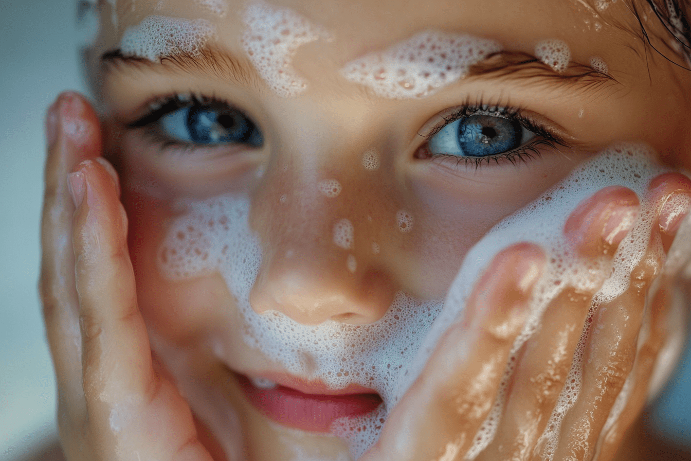 О преподавателе макияжа 15 old caucasian girl washes her face. 634fc03f c259 4699 89c8 9b89b9ffd480